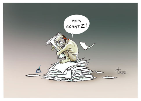Impfpflichtbremser Karikaturisten  Paolo Calleri