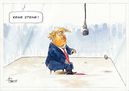 Trump hinter Glas  Paolo Calleri